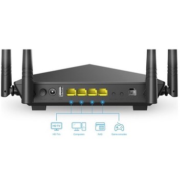 Tenda V12 Ac1200 Dual Band 4x Gigabit Port 1200 Mbps Vdsl Modem