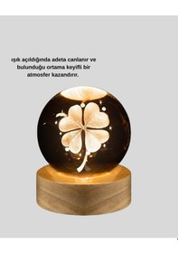 Resim Hnrlıshp Dört Yapraklı Küre Ahşap 