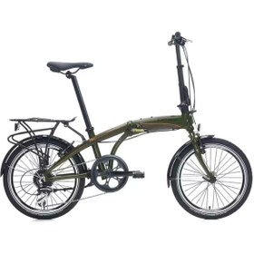 Resim Carraro Flexi 108 20 Jant 8 Vites Katlanabilir Bisiklet Haki, Siyah, Turuncu 