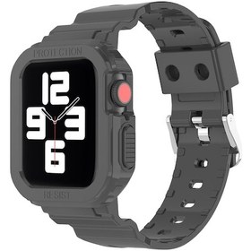 Resim Glacier Saydam Tpu Entegre Saat Bantı Apple Watch Series 7 45mm İçin Saat Bantı Kırmızı 