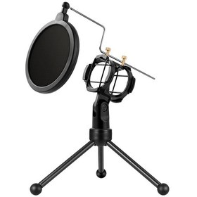 Resim Yunboo Ses Yalıtımlı Mikrofon Tripod Standı - Profesyonel Kayıt Ve Yayın İçin 