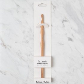 Resim La Mia Whitewood 5.5 mm 15.5 cm Ahşap Yün Tığ 