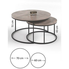 Resim Uslucan Alışveriş Orta Sehpa Ikili Lüx Specıal Gordion Çok Renkli 