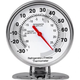 Resim Lillian Paslanmaz Buzdolabı Termometresi Dondurucu Sıcaklık Ölçer Mini Izgara Ev Mutfak Yemekleri Için (Yurt Dışından) 