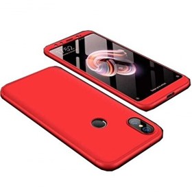Resim Xiaomi Redmi Note 5 Pro 360 Ays Zore Sert Rubber Kapak Kılıf Kırmızı 