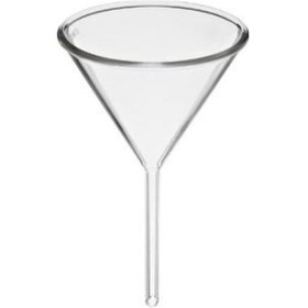 Resim Şişe Dükkanı Huni Kısa Saplı 60 Borosilikat 75 MM 