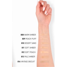 Resim Alix Avien Nemlendirici SPF30 Parlak Bitişli Fondöten Care Enhancer 809 Peach Buff 