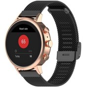 Resim Sones Fosil Kadın Spor / Charter Hr / Gen 4 Q Venture Hr 18mm Metal Örgü Bilek Kordonı Saat Kordonu 