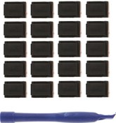 Resim Suntek 20x Tel Bağı Dikdörtgen Kordon Kablo Tutucu Montaj 