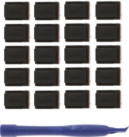 Resim Suntek 20x Tel Bağı Dikdörtgen Kordon Kablo Tutucu Montaj 