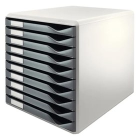 Resim Leitz L-5281 Evrak Rafı 10 Çekmeceli - Koyu Gri 