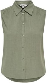 Resim Only Onlsiesta Keten Karışımlı Regular Fit Klasik Yaka Bluz Bayan BLUZ 15367416 