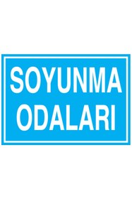 Resim Uytab Soyunma Odaları Uyarı Tabelası - 35x50 Alüminyum Kompozit Panel - SO7 