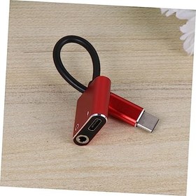 Resim OSALADI -c Kulaklık Adaptörü 2' 1 Arada Kulaklık Telefon Dönüştürücüsü Tersinir Kompakt Taşınabilir Malzemeden Yapılmıştır 