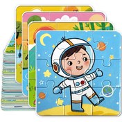 Resim 36 Parça Uzay Temalı Çocuk Yapbozları - Astronot, Gezegenler ve Yıldızlar İçeren Renkli Eğitici Oyuncaklar, Koordinasyon ve Motor Becerilerini Geliştirir, Okul Öncesi ve Bebek Öğrenimi İçin Mükemmel, İdeal Noel veya Okula Dönüş Hediyesi, Uzay Oyuncağı 