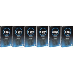 Resim S-Box Blue Kondom Klasik Prezervatif 6 x 12'li 