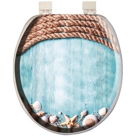 Resim Softy Classic Desenli Yumuşak Klozet Kapağı 6063 Beyaz 