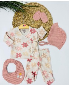 Resim Edmonton Papatyalar 5li Yenidoğan Set -pembe Pembe 