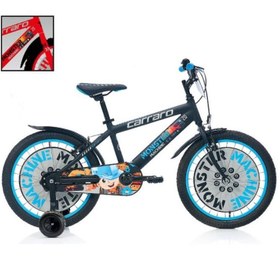 Resim Carraro 20J Carraro Monster Çocuk Bisikleti - Mat Siyah Gri Mavi 