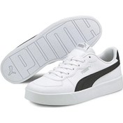 Resim Puma Skye Clean Kadın Beyaz Günlük Ayakkabı 38014702 BEYAZ SİYAH Beyaz - Siyah 