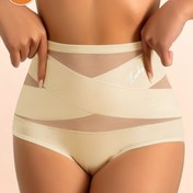 Resim Şık Yüksek Bel, Dikişsiz, File Çapraz Tasarım Kadın İç Çamaşırı - Nefes Alabilir, Destekleyici ve Şık, S-XXL, Miotan Markası, Moda İç Çamaşırı | Şık İç Giyim | Rahat Uygunluk 