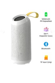 Resim Bood Mh-82 Askılı Kablosuz Bluetooth Hoparlör, Siyah Veya Beyaz 