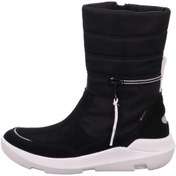 Resim Superfit Süet + Tekstil Siyah Kız Çocuk Çizme 1-000151-0000-1 TWI 