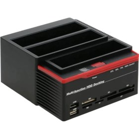 Resim Harici USB 3.0 2.5" 3.5" Ide+2x Sata Yuvası HDD Docking Station 