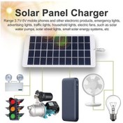 Resim Pazly Sringsun 4,5w 5v Ip65 Su Geçirmez Polisilikon Güneş Paneli, 5v Usb Şarj Cihazı, Mobil Cihazlar İçin Uygun 