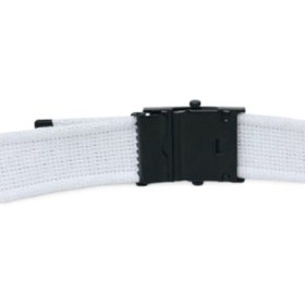 Resim Livze Unisex Siyah Tokalı Kolon Kemeri 4cm Beyaz Beyaz 
