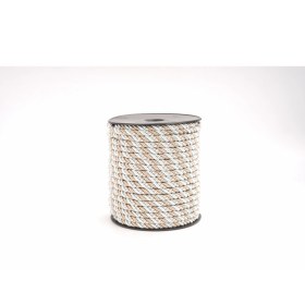 Resim Polyester Kordon İp 10mm 50metre- Turkuaz/ Koyu vizon 