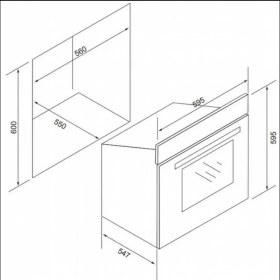 Resim Esty - AEF6601B03 Multifonkiyon Ankastre Siyah Fırın 