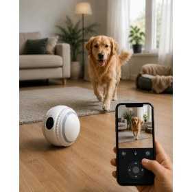 Resim Yapay Zekalı Akıllı Takip Kamerası Wifi Bebek ve Evcil Hayvan Izleme Midastech 