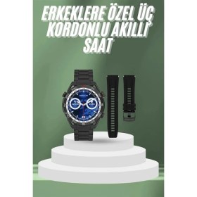Resim Zcv Mey Ithalat® 2025 Model Yuvarlak Ekran Android ve Ios Uyumlu Gps Takibi Yapabilen Akıllı Sa 