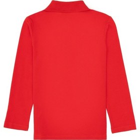 Resim U.S. Polo Assn. Kız Çocuk Kırmızı Polo Yaka Basic Sweatshirt 50316836-VR030 