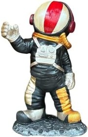 Resim Ay'da selfie çeken astronot - Ay'ın ruhunu yansıtan el yapımı heykel - Mükemel Orijinal Tasarım 