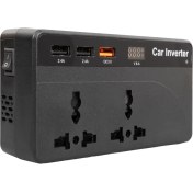 Resim Powermaster Dxt Powermaster CZ01 12V 24V 12 24 Volt 200 Watt 3 USB Girişli Araç Power Inverter 