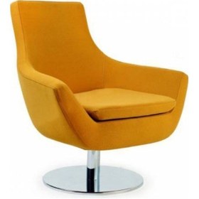 Resim C-48 Turuncu Deri Cafe Berjer Sarı 