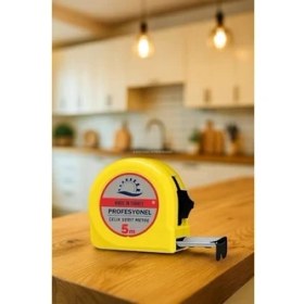 Resim Skygo Çelik Şerit Metre, 5 Metre, 25 mm Genişlik, Otomatik Kilitli, Askılı, Dayanıklı Gövde, Otomatik Geri Sarma, Profesyonel Ölçüm Aleti 