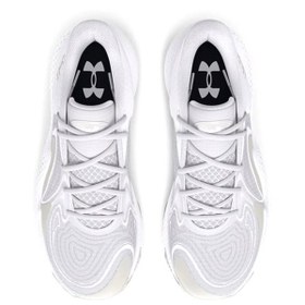 Resim Under Armour Spawn 6 Mid Erkek Beyaz Basketbol Ayakkabısı 3027647-102 