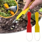 Resim Çim ve Bahçeler için Plastik Saplı El Döngüsü Çimen Kesici/Temizleyici Arazi Aleti, Bahçe İşleri Kolaylaştı 