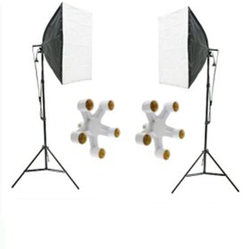 Resim 5 Duylu Softbox (2 Adet) + 2 M Işık Ayağı Lambasız 