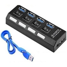 Resim 4 Port Usb 3.0 Hub Çoklayıcı Usb Çoklayıcı 4 Lü Usb 3.0 