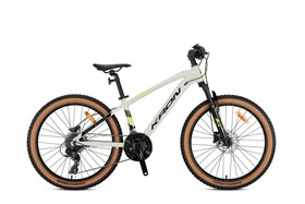 Resim Kron XC 100 27.5 Jant Hidrolik Fren Dağ Bisikleti Bej-Neon Sarı 38 cm 