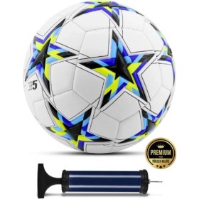 Resim Orijinal Futbol Topu Şampiyonlar Ligi Pompalı Sert Zemin Halı Saha Futbol Topu 