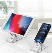 Resim Masaüstü Slim Alüminyüm Tablet Telefon Standı Tutucu H8 Gri 