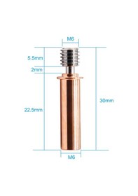 Resim Koodmax 3d Yazıcı Titanyum Alaşımlı Barel Cr-6 Se Hotend 1.75mm Flement Metal Boru 