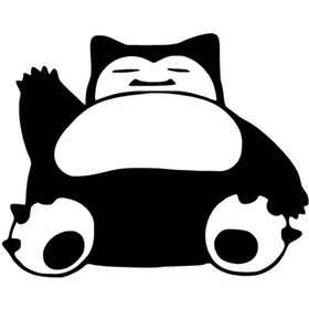 Resim Genel Markalar Snorlax Pokemon Sticker 20 X 16 Cm 