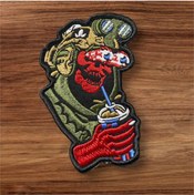 Resim Ex Patch Yeşil Airsoft Taktikal Patch Arma 8 X 11 Cm 