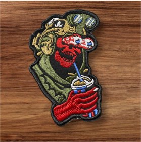 Resim Ex Patch Yeşil Airsoft Taktikal Patch Arma 8 X 11 Cm 